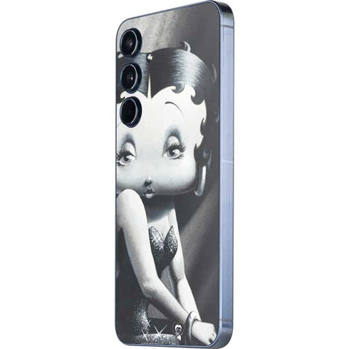 Betty Boop Black and White Galaxy A35 5G Skin